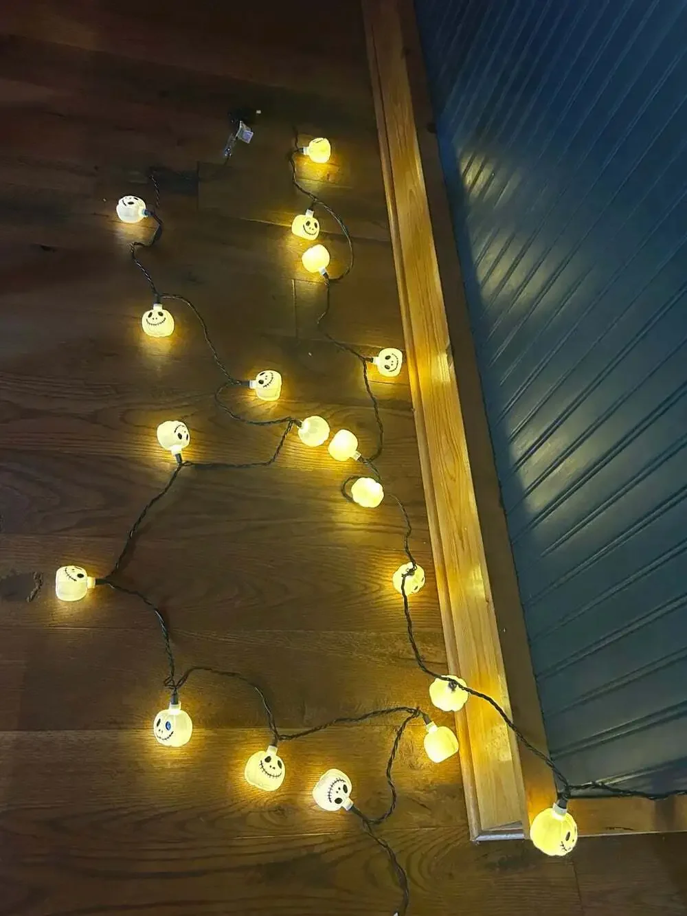 Jack Skeleton blow mold light strand set of 2 - 8’ Long has replacement bulbs